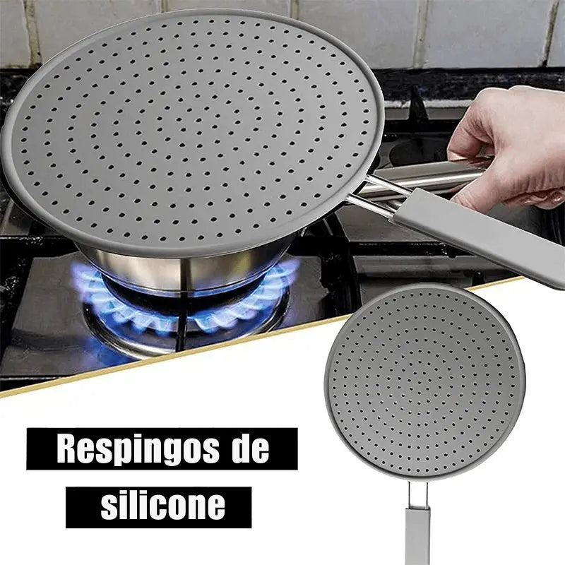 Tela Protetora Antirrespingos de Silicone – Cozinha Limpa e Segura