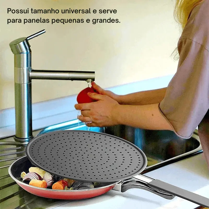 Tela Protetora Antirrespingos de Silicone – Cozinha Limpa e Segura