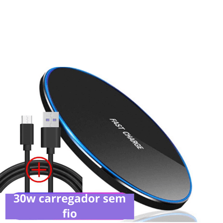 Carregador Sem Fio qi de 30 w - LOJA-EMPORIO